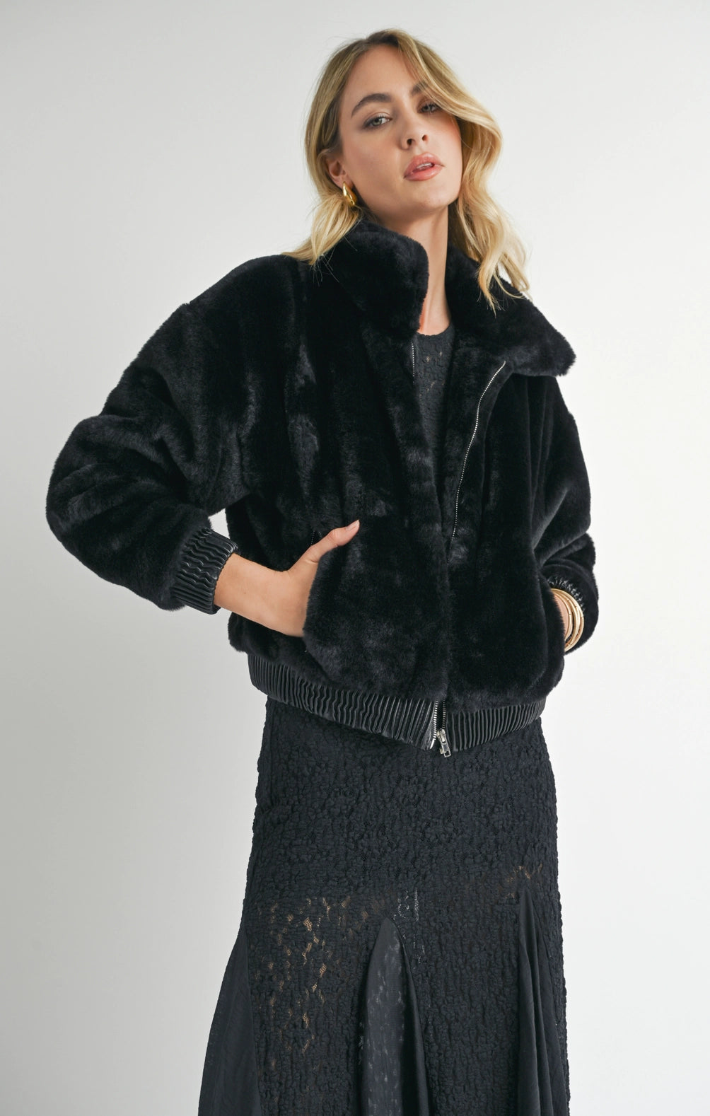 Daring Faux Fur Jacket