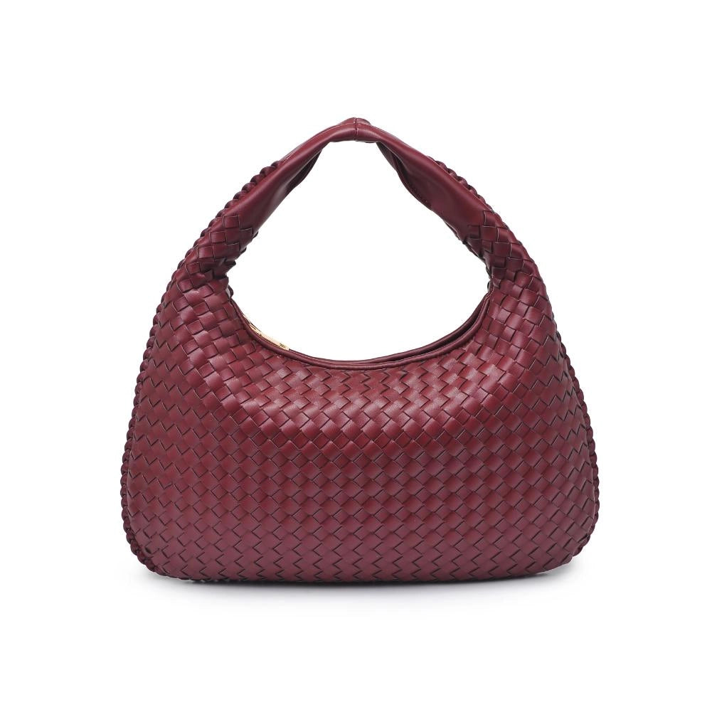 Adela Woven Hobo - Wine