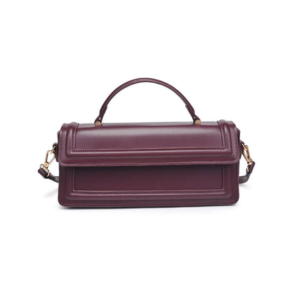 Ruby East West Top Handle Crossbody - Wine