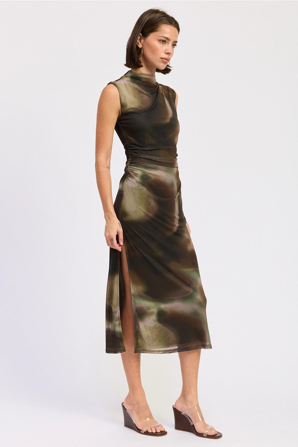 Jada Mesh Midi Dress