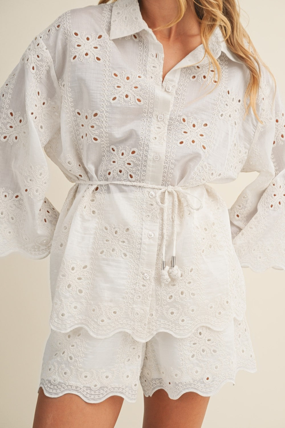 Frankie Eyelet Top - BIRD BEE