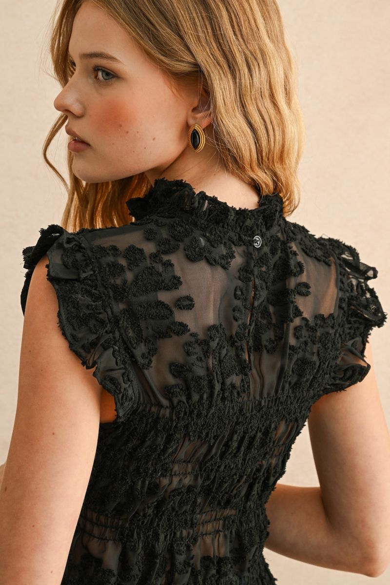 Lace Peplum Blouse