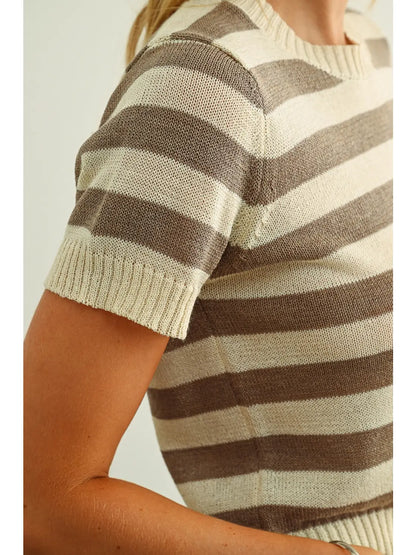 Striped Knit Top