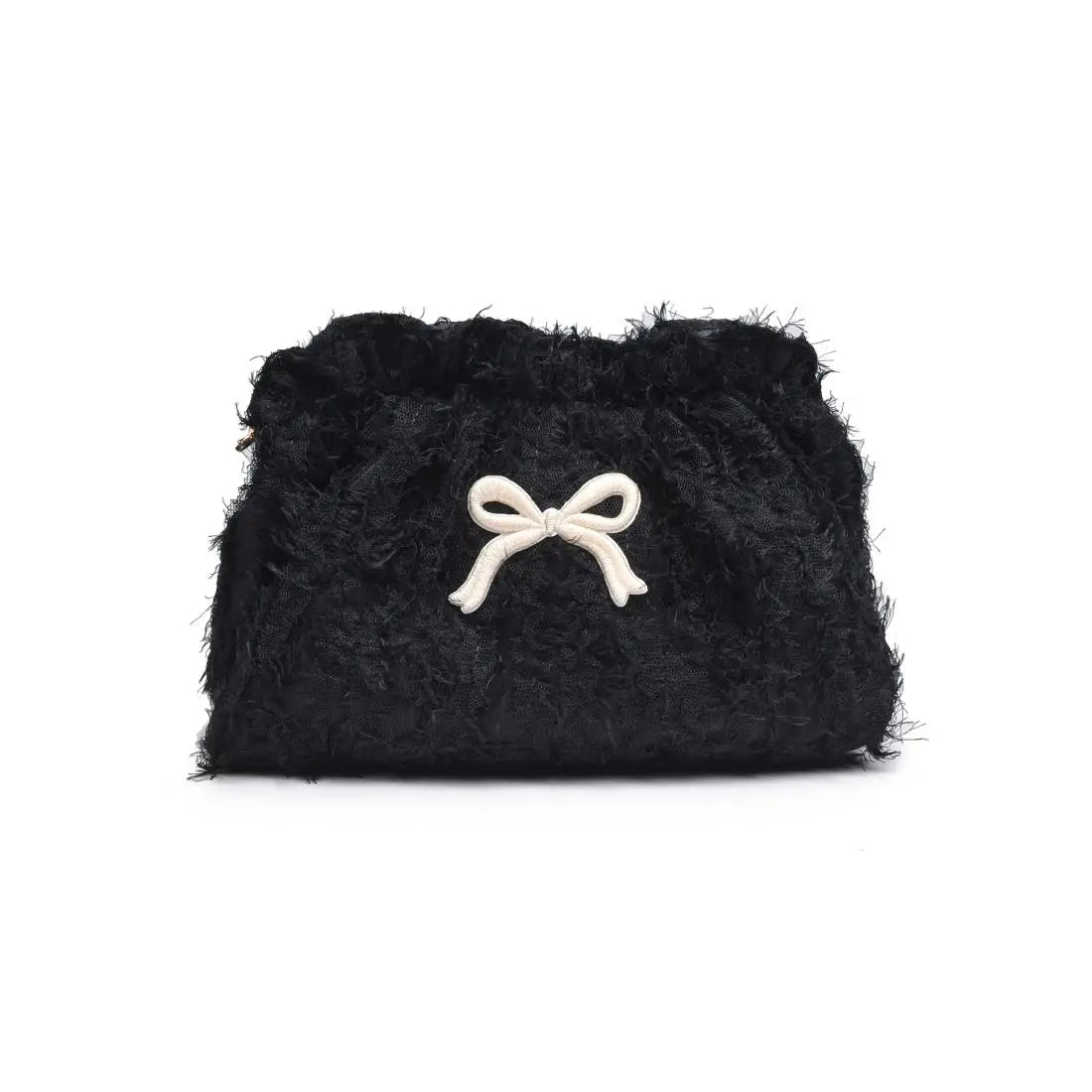 Fluffette Cosmetic Pouch - Black