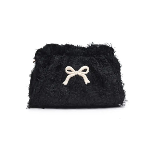 Fluffette Cosmetic Pouch - Black