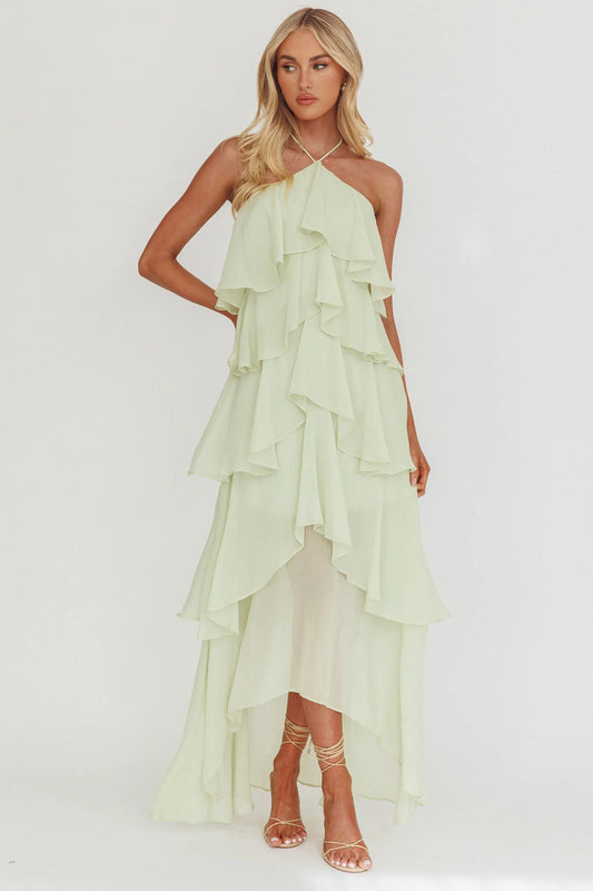 Lina Ruffled Maxi Dress