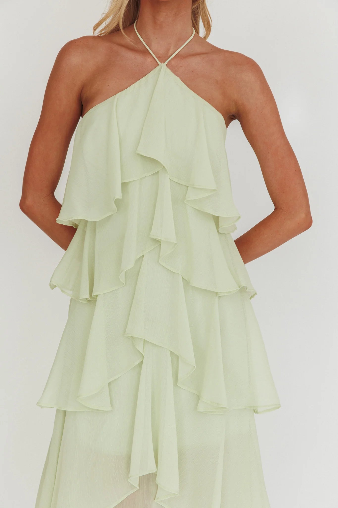 Lina Ruffled Maxi Dress