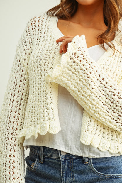 Kendra Ruffled Cardigan