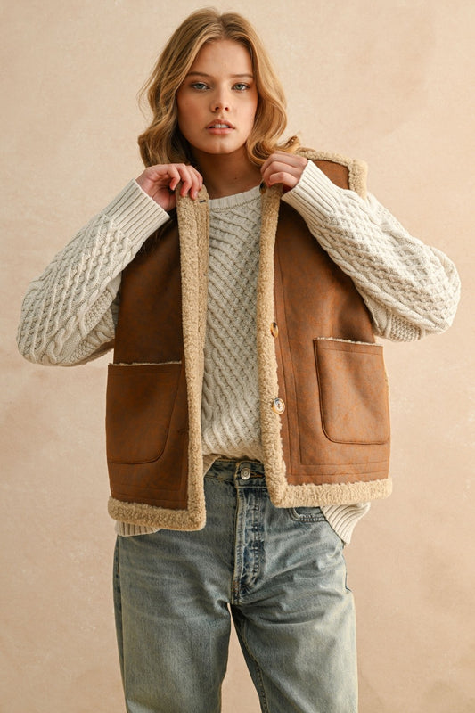 Milo Reversible Sherpa Vest