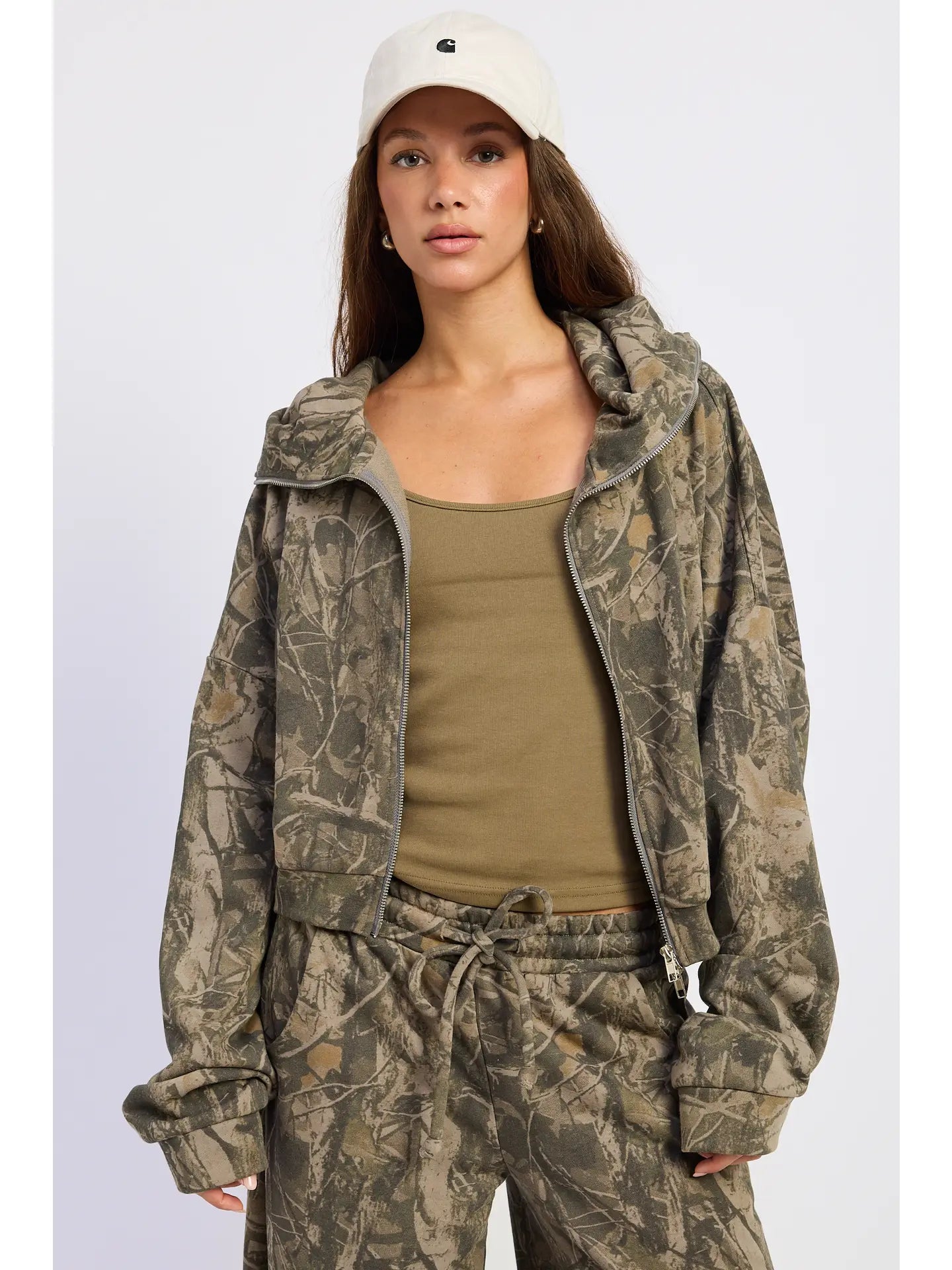 Zip Up Camo Jacket