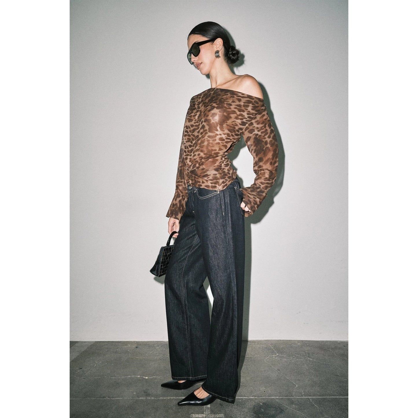 Emma Sheer Leopard Top
