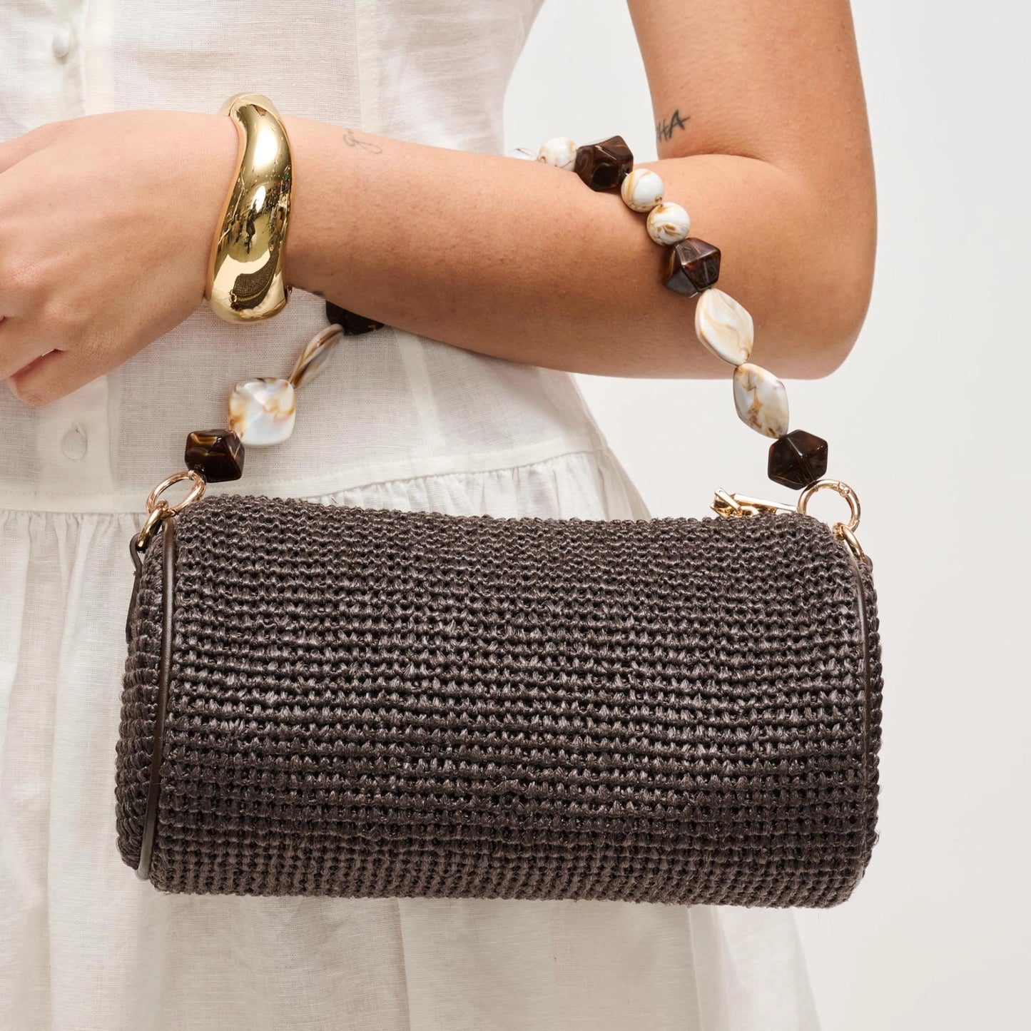 Rachel Straw Clutch