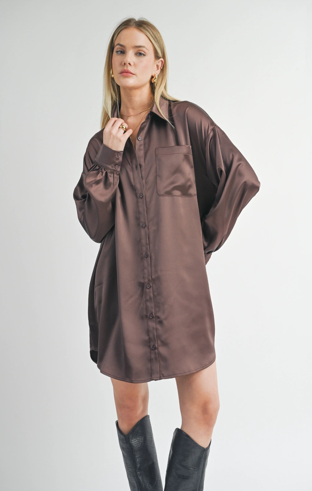 Flawless Oversized Shirt Dress