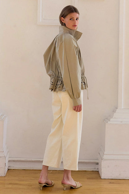 Pleated Scallop Jacket