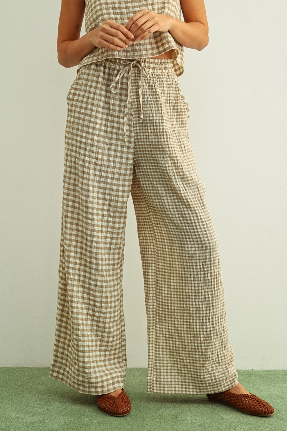 Elowyn Gingham Pant