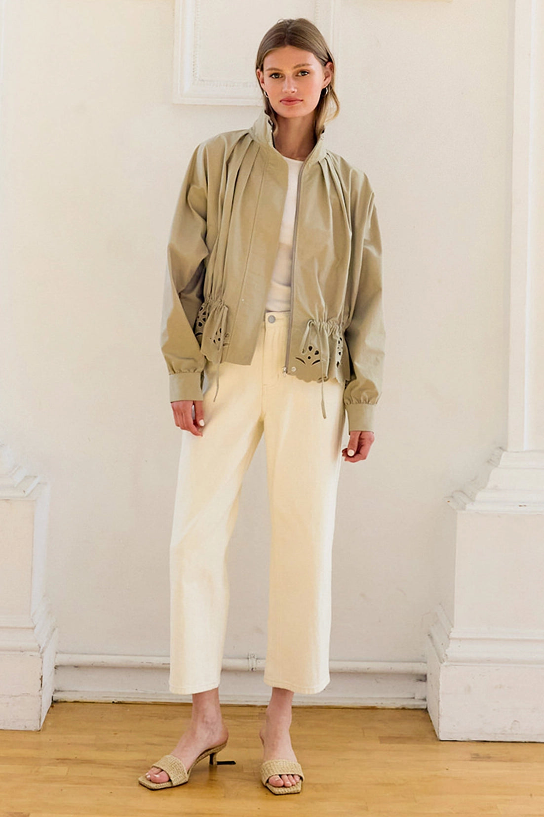 Pleated Scallop Jacket