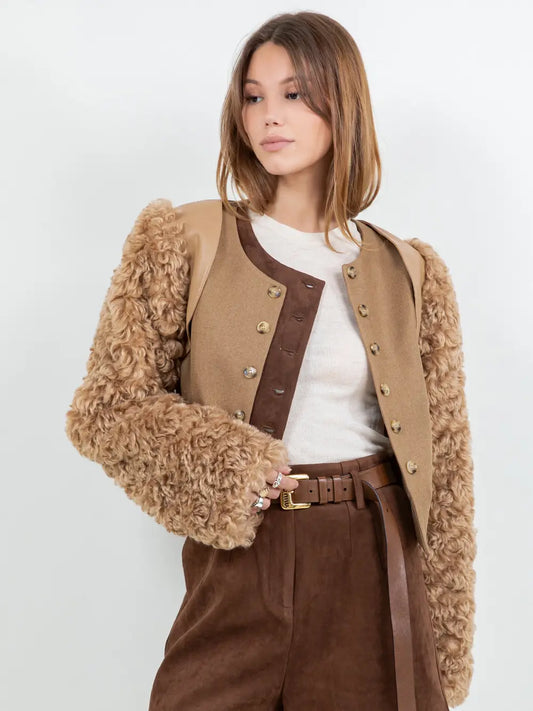 Bolero Faux Fur Jacket