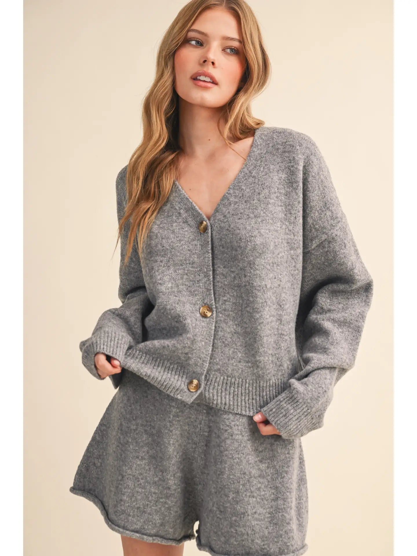 Maiya Cardigan and Shorts Set