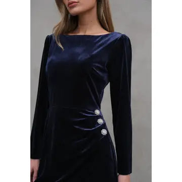 Jewel Velvet Dress