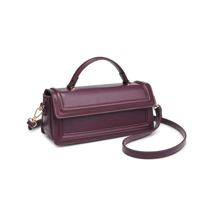 Ruby East West Top Handle Crossbody - Wine