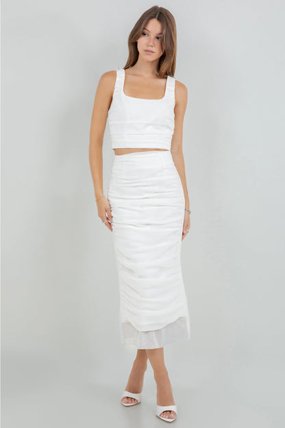 Quinn Ruched Skirt