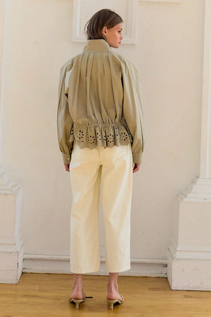 Pleated Scallop Jacket