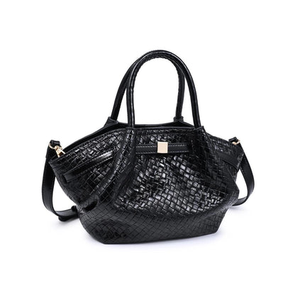 Selena Woven Crossbody - Black