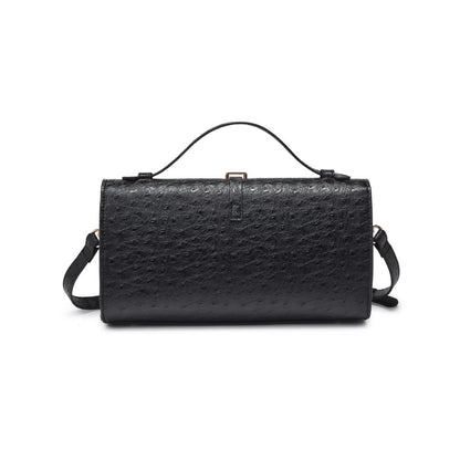 Juliet Ostrich Bag - Black