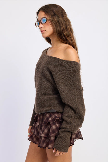 Liza Off Shoulder Sweater