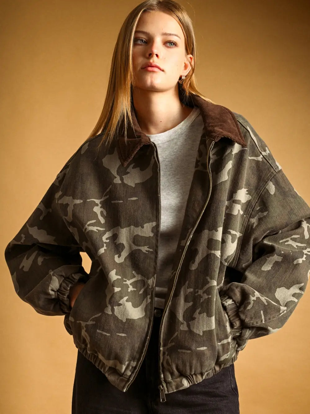 Camo Bomber Jacket
