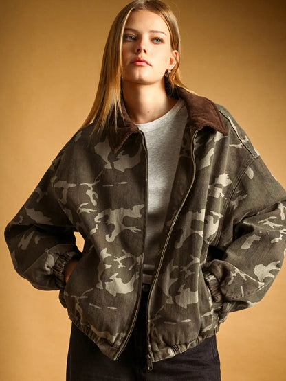 Camo Bomber Jacket