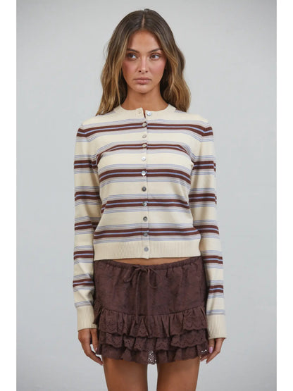 Sausalito Soft Striped Cardigan