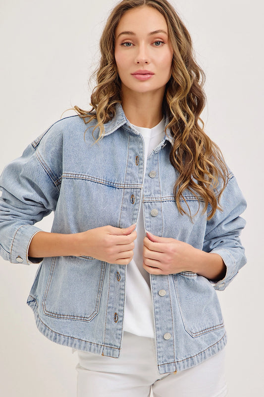 Patch Pocket Denim Jacket