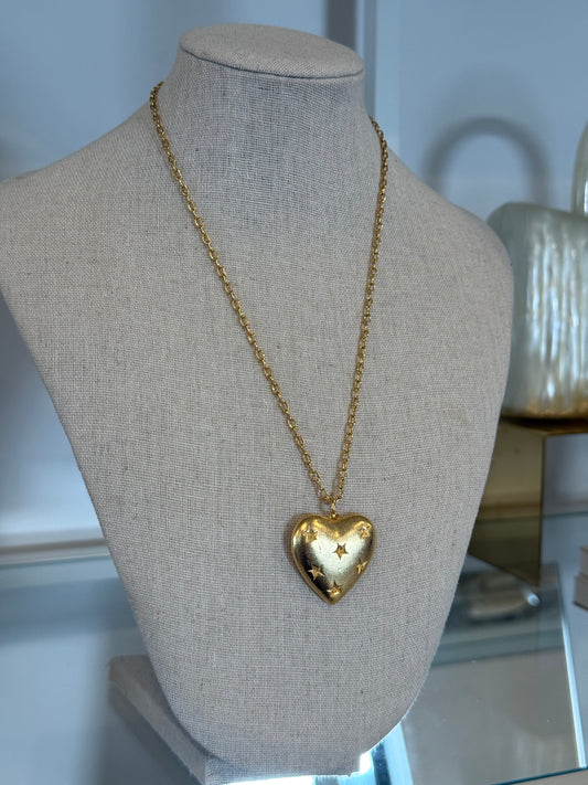 Starburst Heart Necklace
