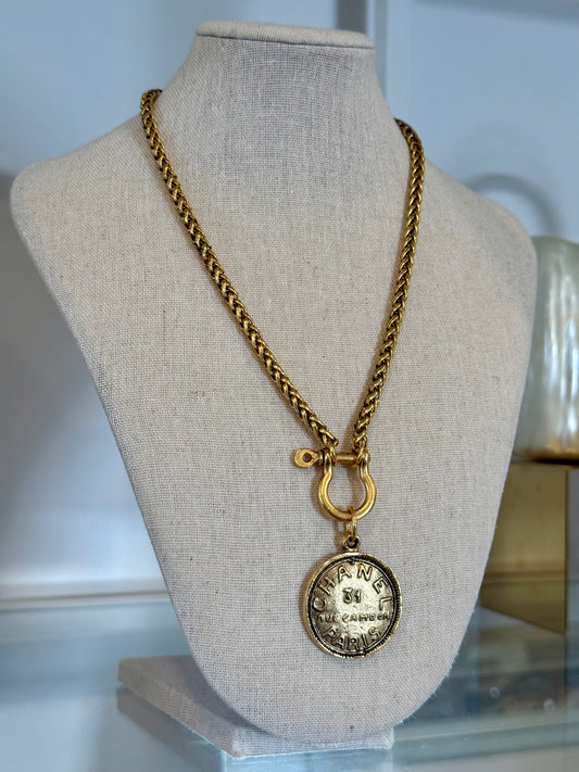 Chanel Inspired Vintage Mark 31 Rue Cambon Toggle Necklace
