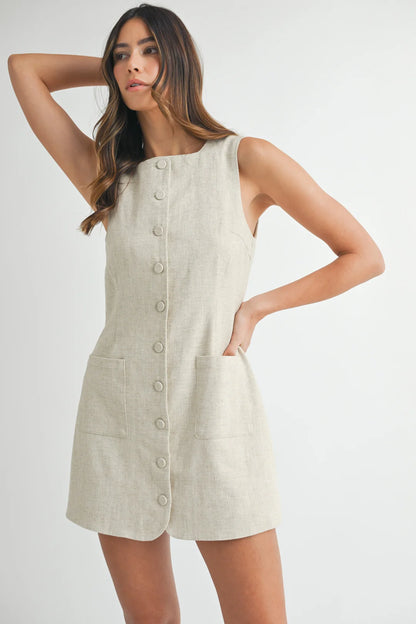 Keegan Linen Mini Dress