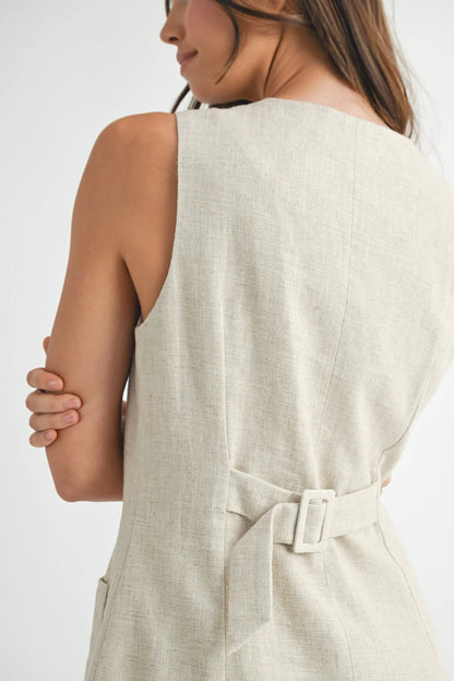 Keegan Linen Mini Dress