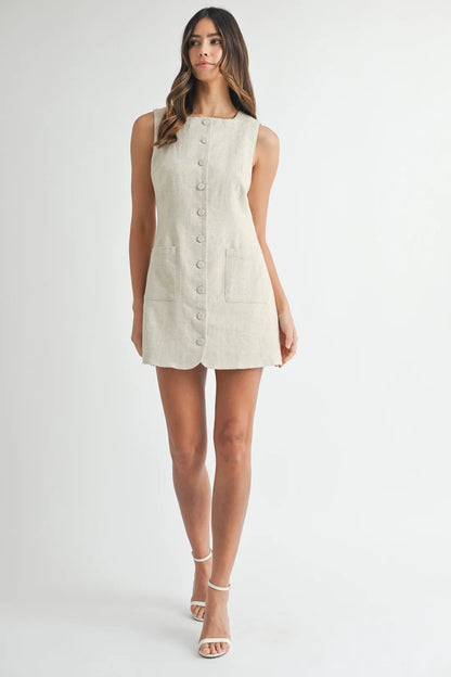 Keegan Linen Mini Dress