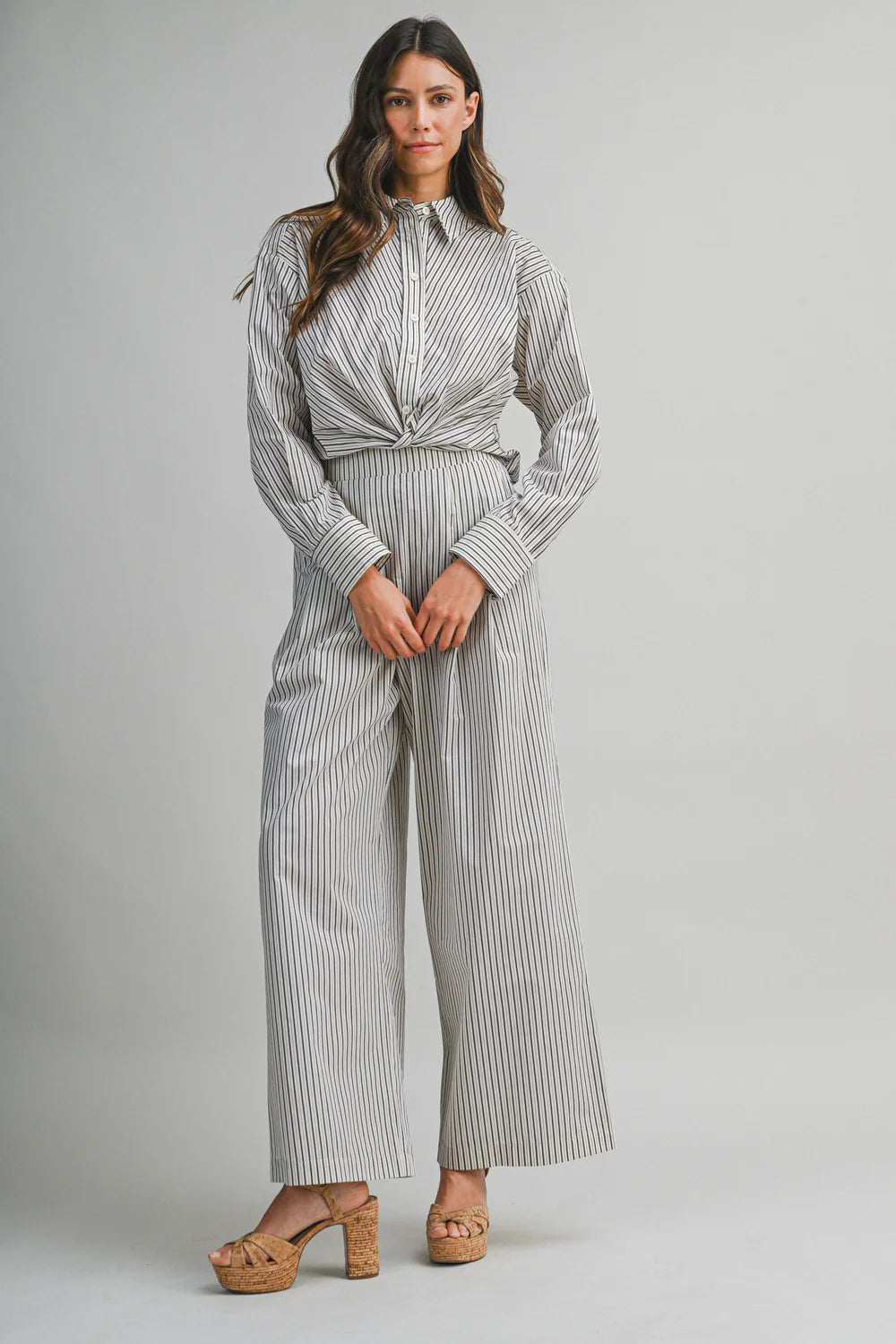 Hailey Pinstriped Pants