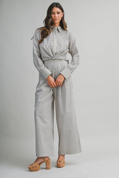 Hailey Pinstriped Pants