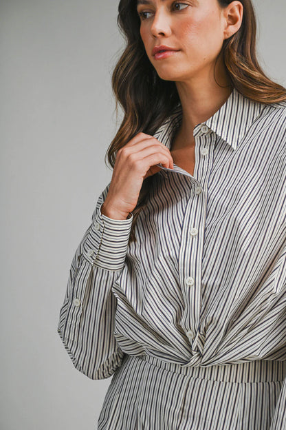 Hailey Pinstriped Pants