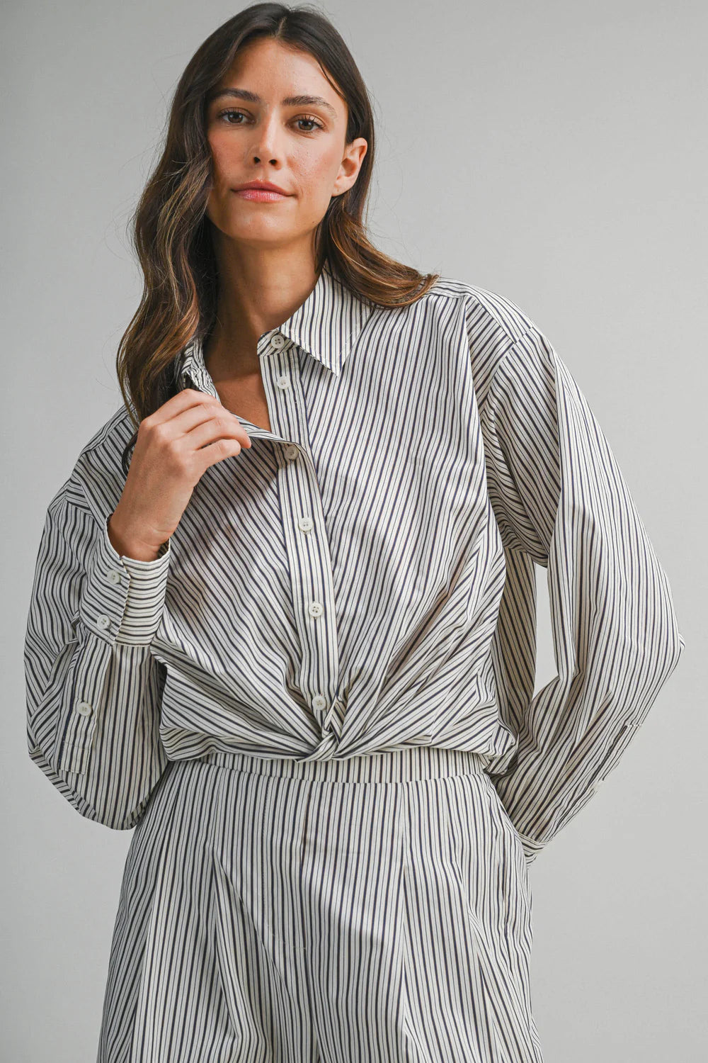 Hailey Pinstriped Pants