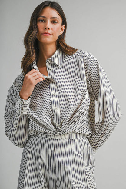 Hailey Pinstriped Pants