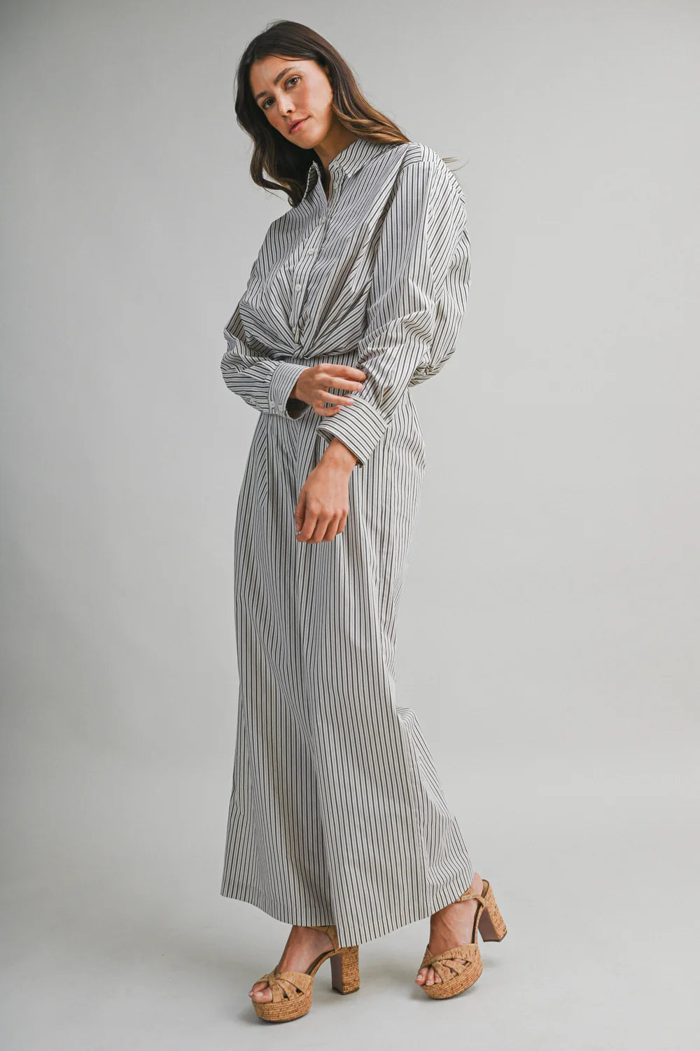 Hailey Pinstriped Pants