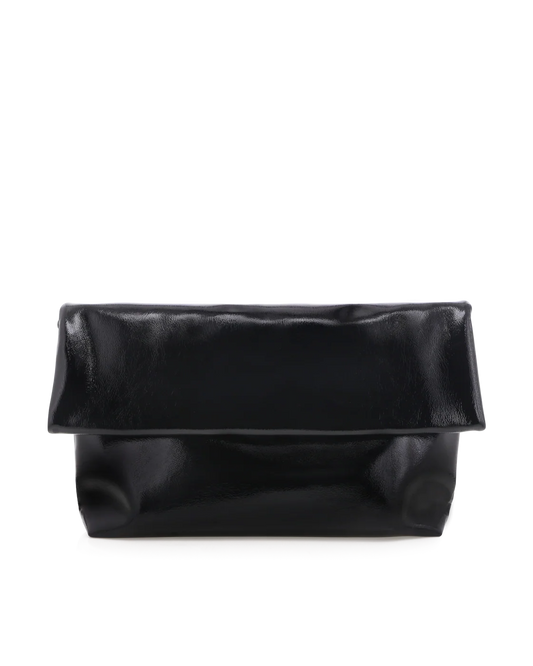 Rylee Patent Clutch Bag - Black