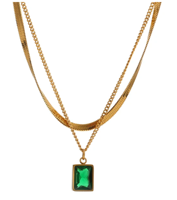 Forever Yours Necklace - Green
