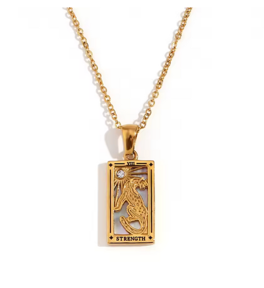 The Strength Tarot Necklace