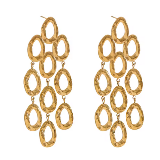 Textured Drop Earrings
