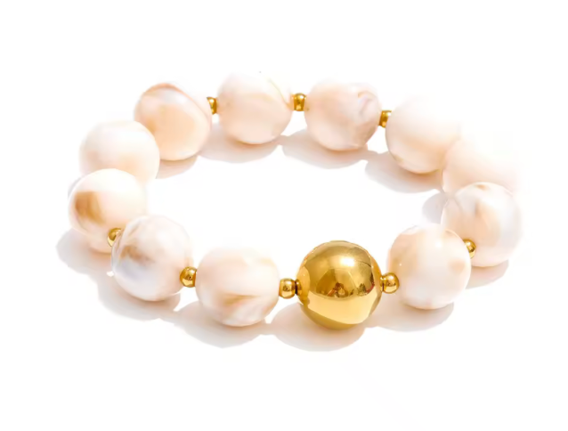 Beige Stretch Bracelet