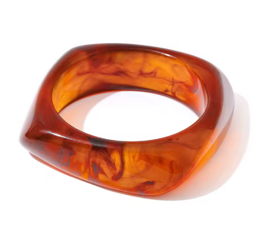 Amber Acrylic Bracelet